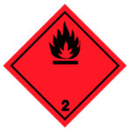 Знак «Опасность груза — воспламеняющиеся газы»